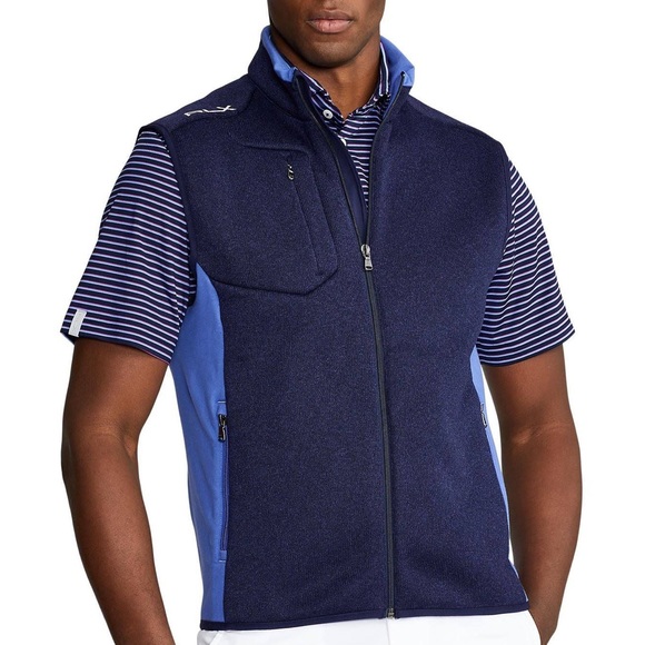RLX Ralph Lauren Other - RLX Golf Terry-Paneled Fleece Color Blocked Vest sz M